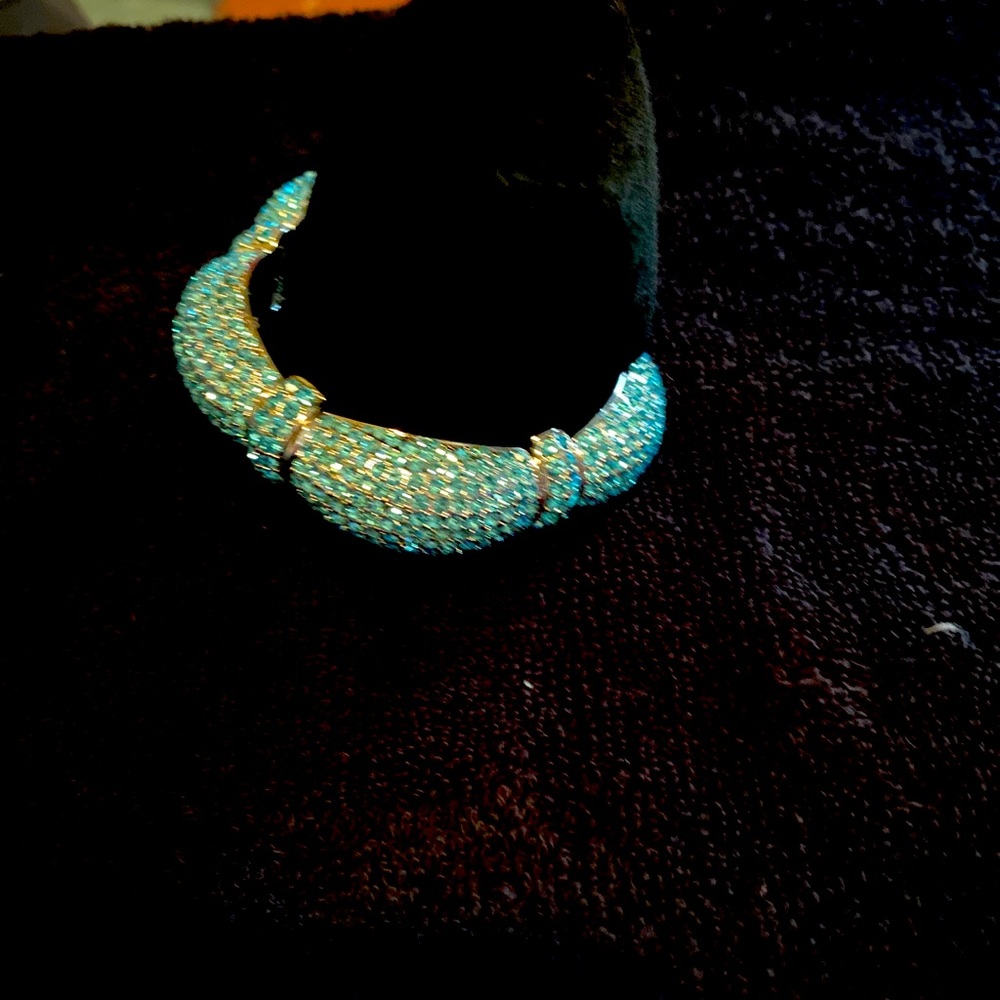 A beautiful light blue crystal bracelet